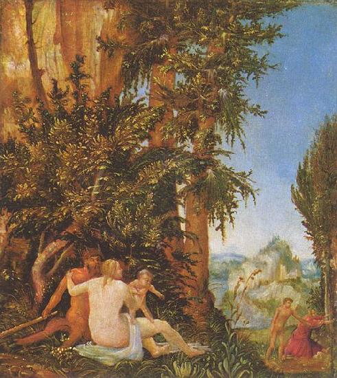 Albrecht Altdorfer Landschaft mit Satyrfamilie